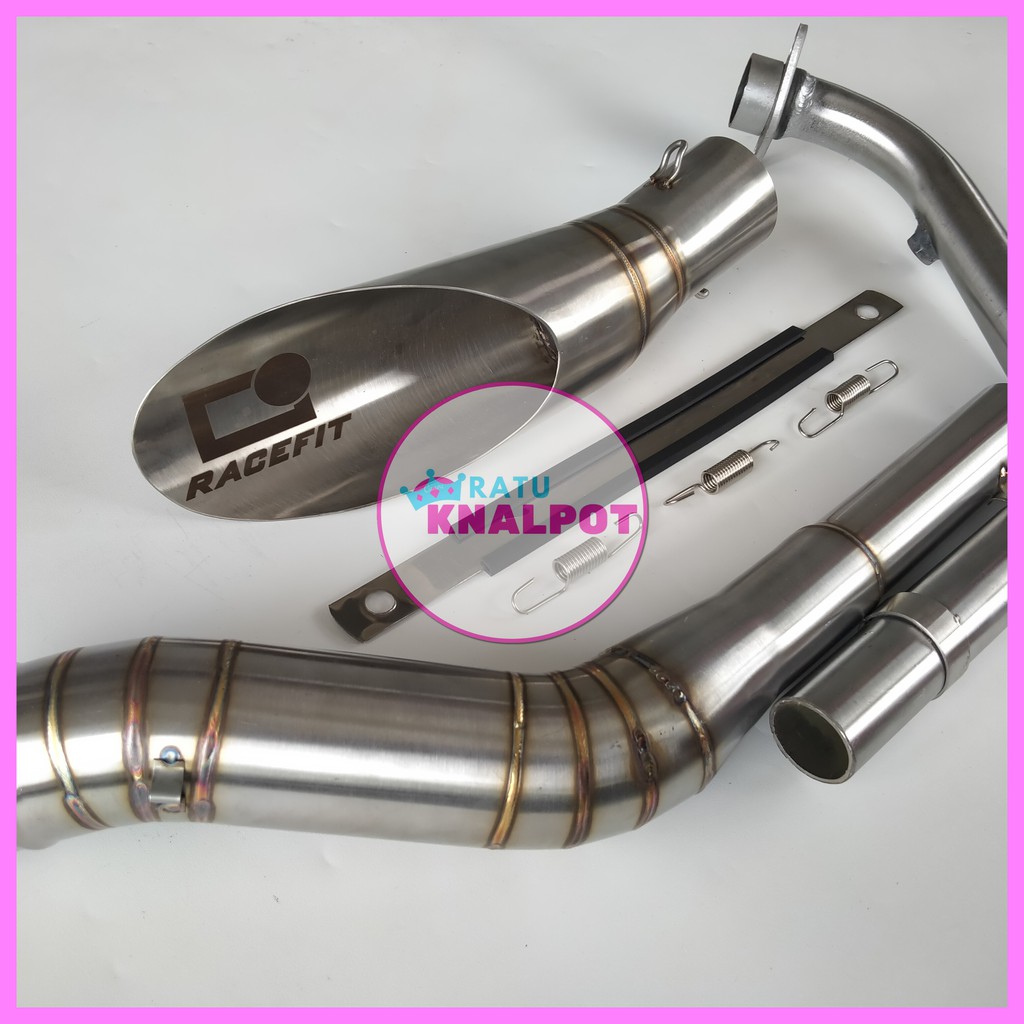 Jual Knalpot Racing Racefit Titan Fullset For Vixion Old/New | Shopee ...