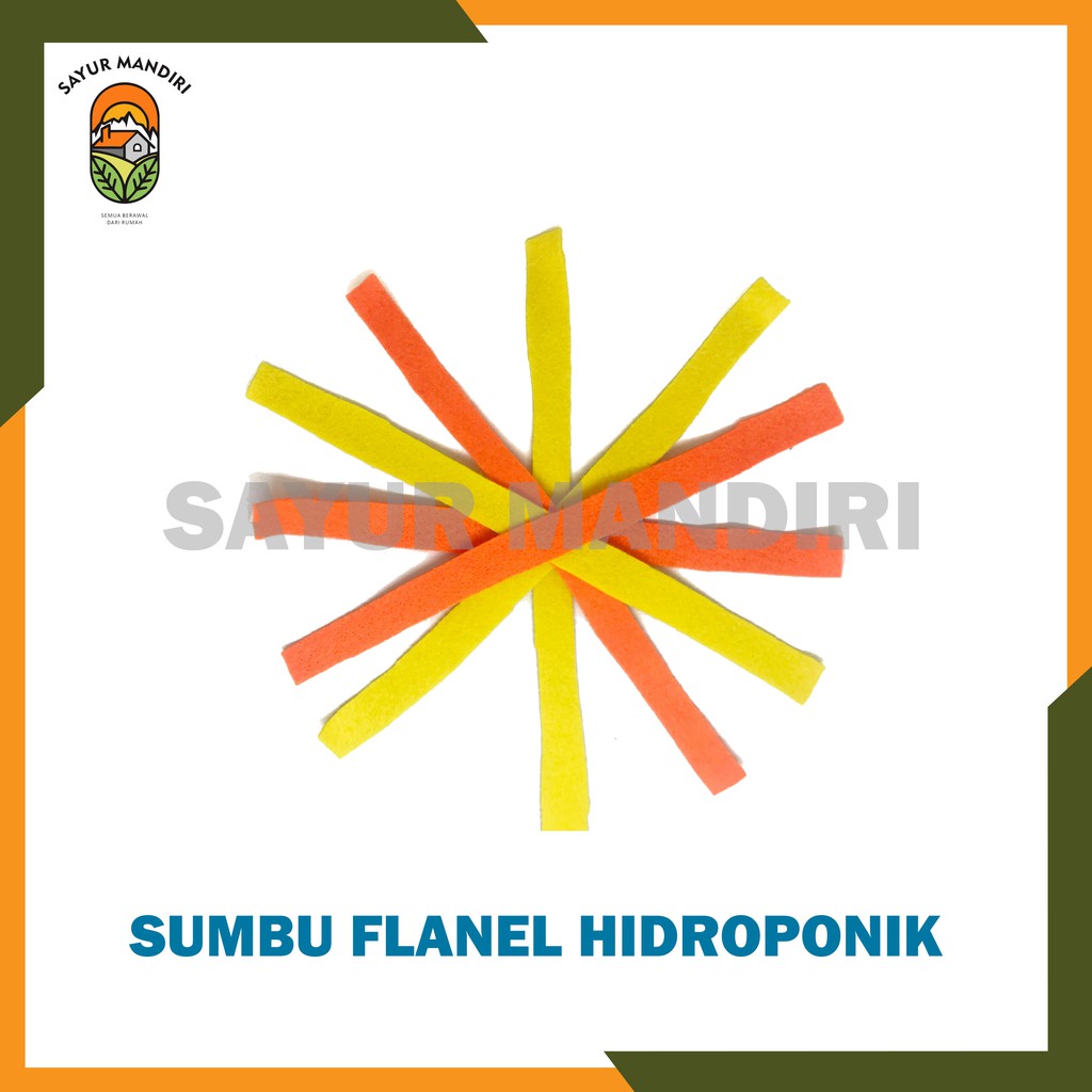 Sumbu Flanel Hidroponik (Per 10 helai)