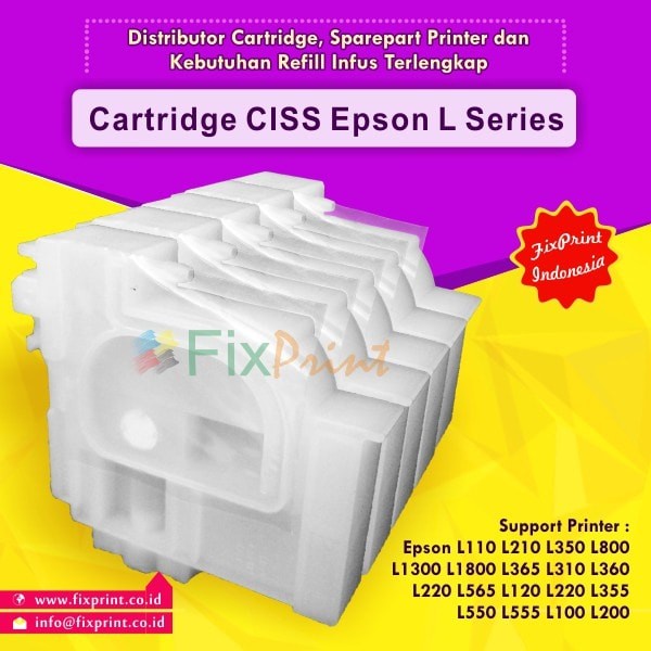Jual Cartridge Ciss Original Epson L Series Epson L120 L355 L550 L220 Shopee Indonesia 0618