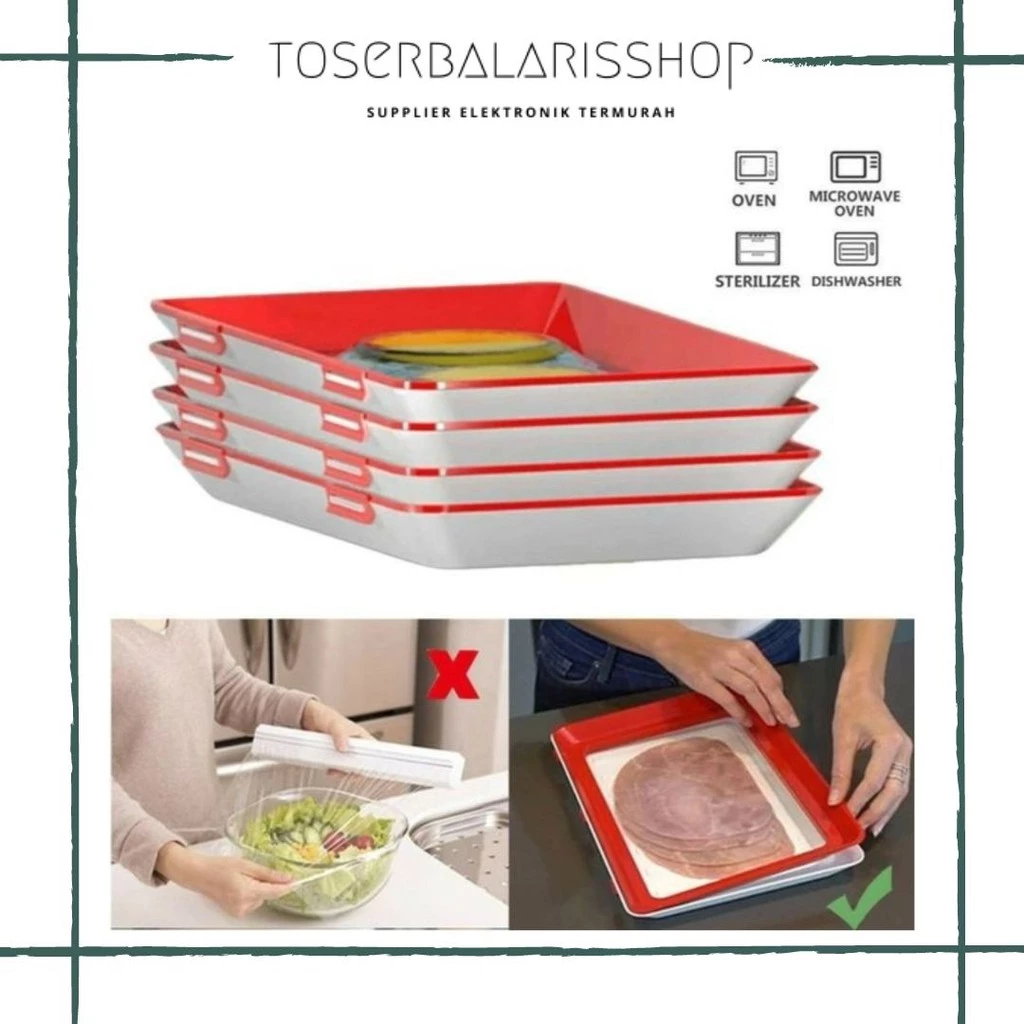 TRAY VACUM MAKANAN / WADAH PENUTUP MAKANAN VACUM/ NAMPAN MAKANAN HEALTH | AutoStock