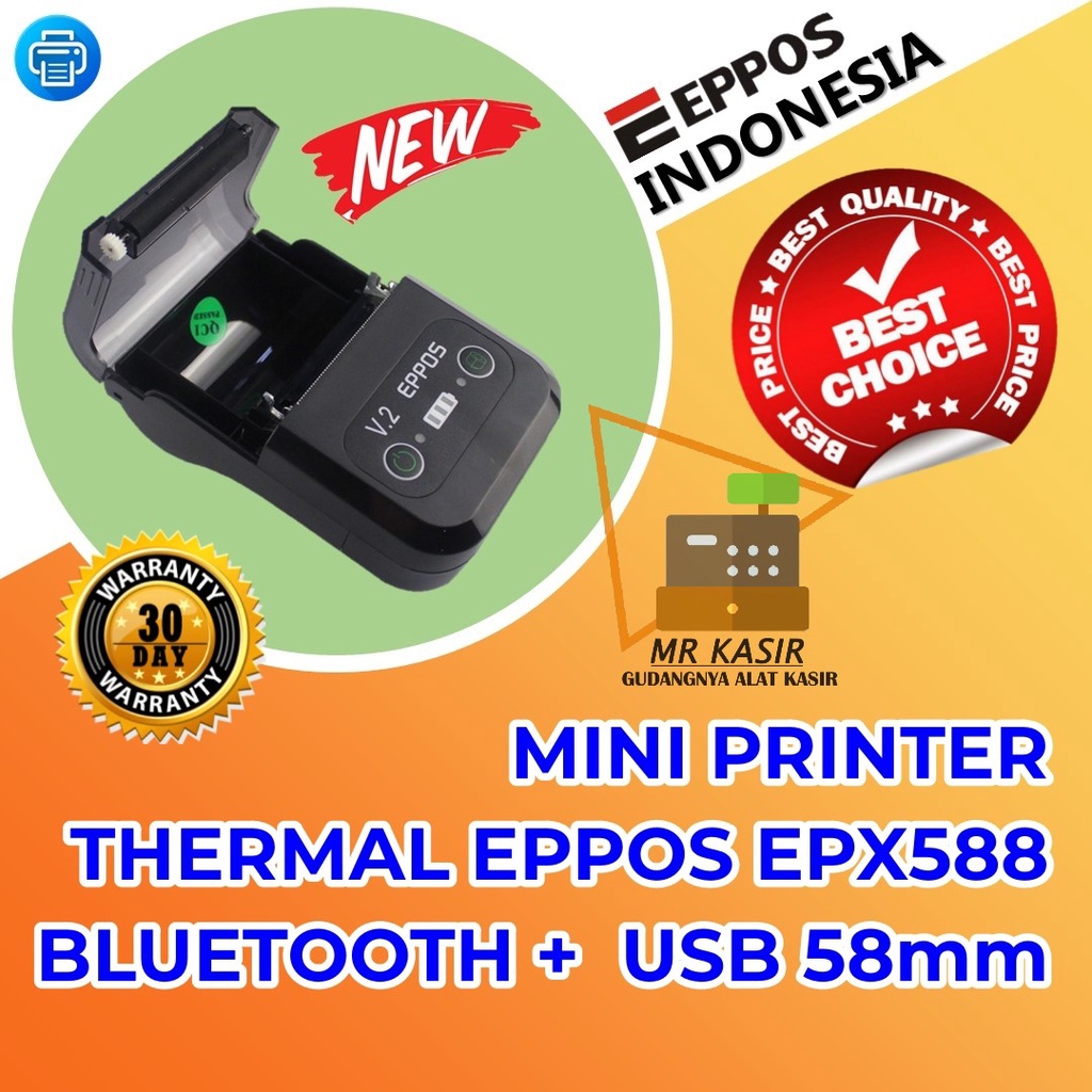 Jual Eppos Epx Printer Thermal Bluetooth Usb Mm Printer Kasir