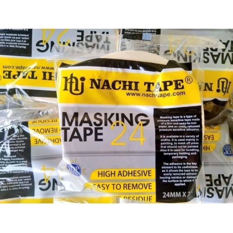 Jual Isolasi Kertas Nachi Masking Tape Lakban Kertas 24mm 1 Inch