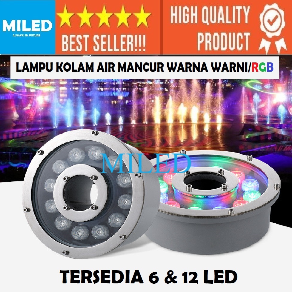 Jual Lampu Kolam Air Mancur Rgb Lampu Air Mancur Warna Warni Lampu