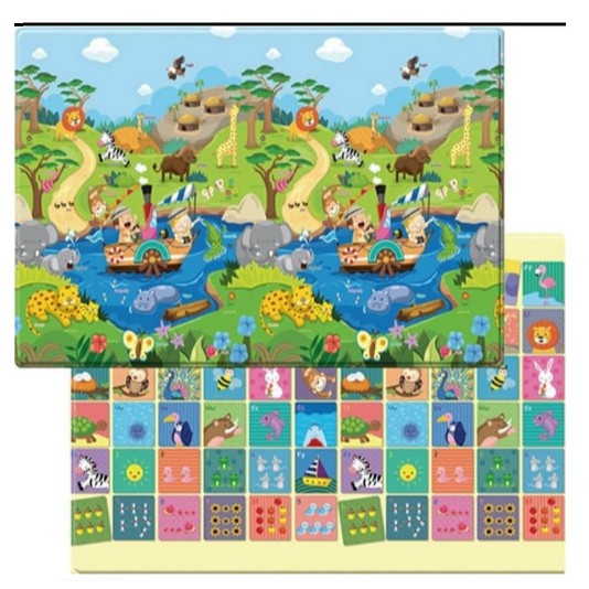 Jual DWINGULER playmat pvc korea / karpet anak, Motif Masai Mara, Size
