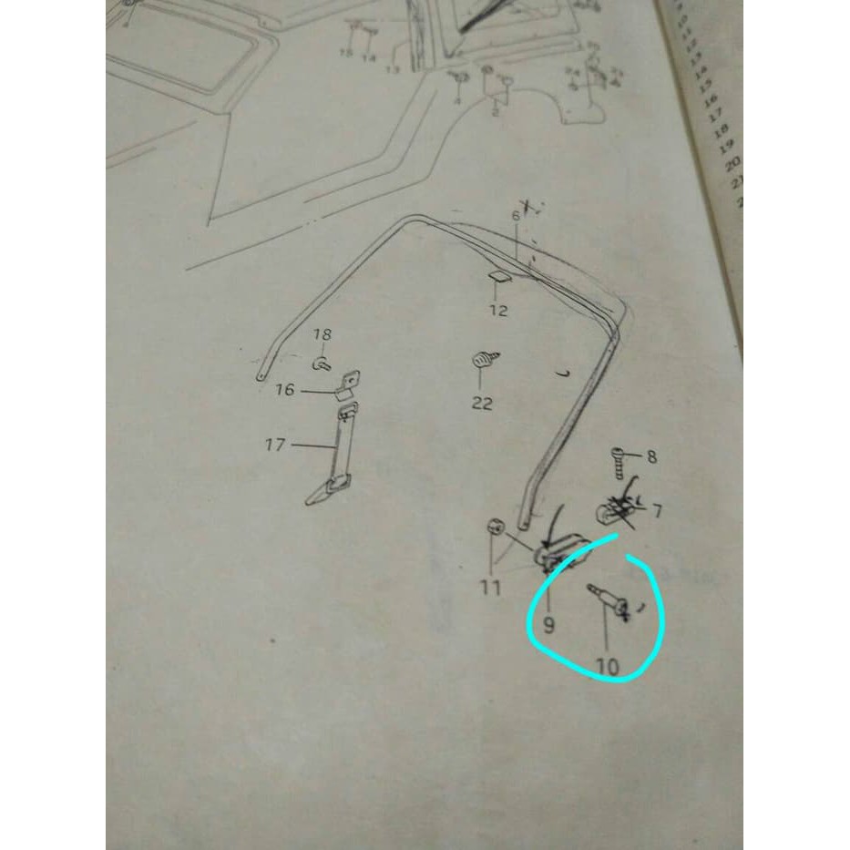 Jual Promo!! Baut pin tiang kanvas canvas soft top suzuki jimny sierra