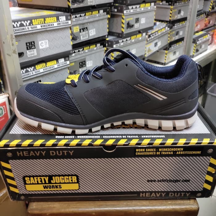 Jual Sepatu Safety Jogger LIGERO Navy / safety shoes Jogger Shopee