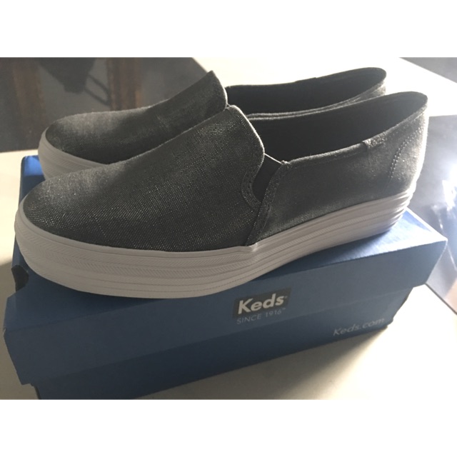 Keds triple decker deals metallic linen