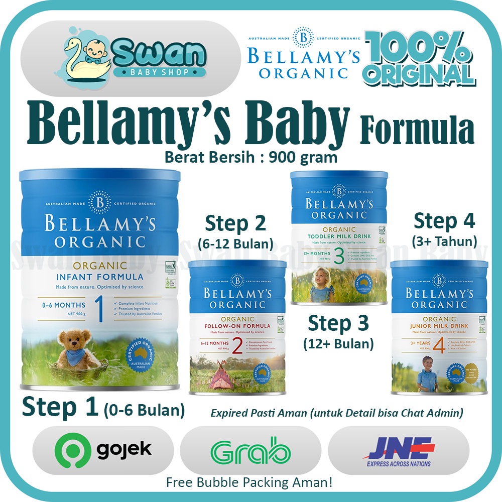 Jual Bellamys Organic Susu Formula 900GR | Shopee Indonesia