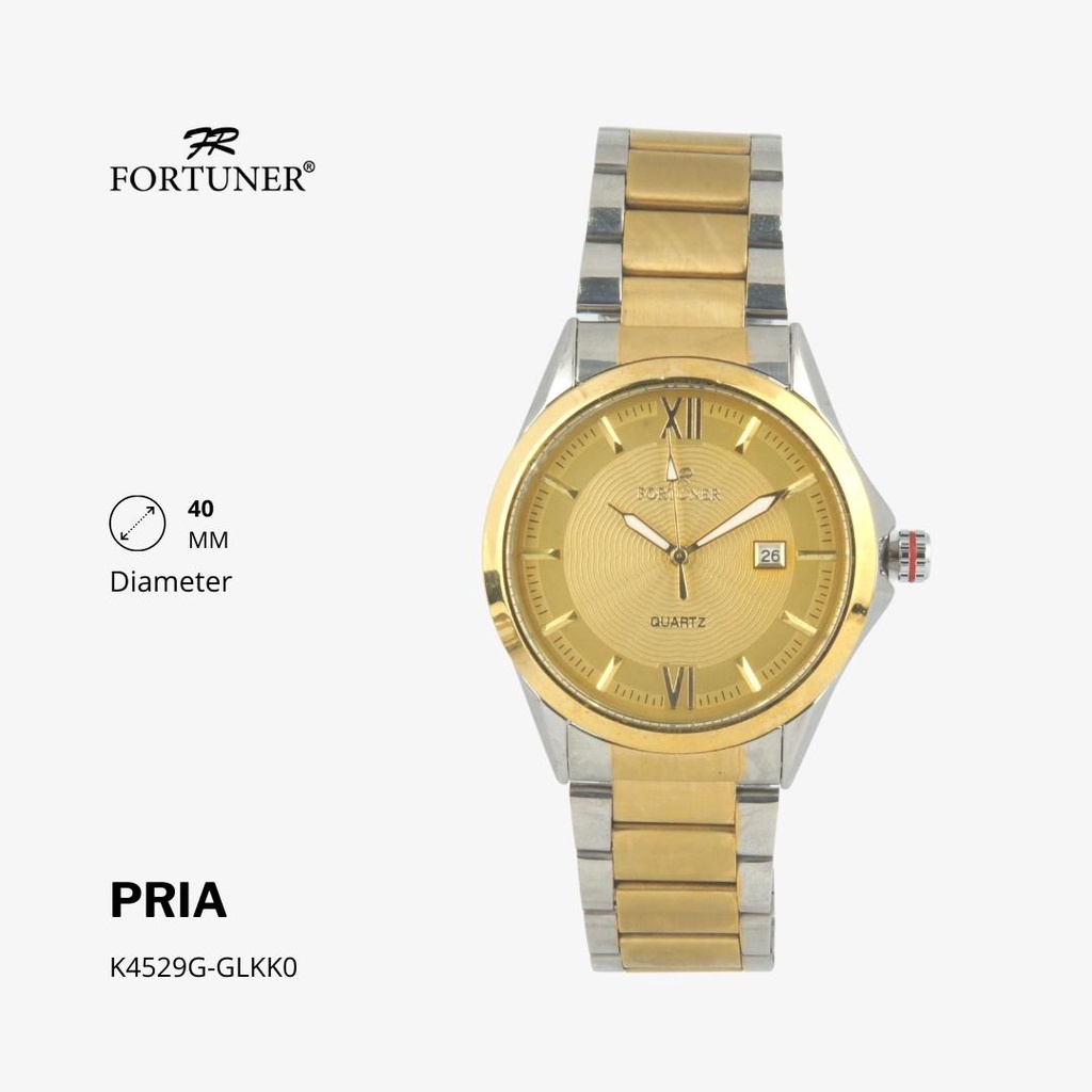 Jual Fortuner Jam Tangan Fashion Pria Analog Water Resistant Rantai