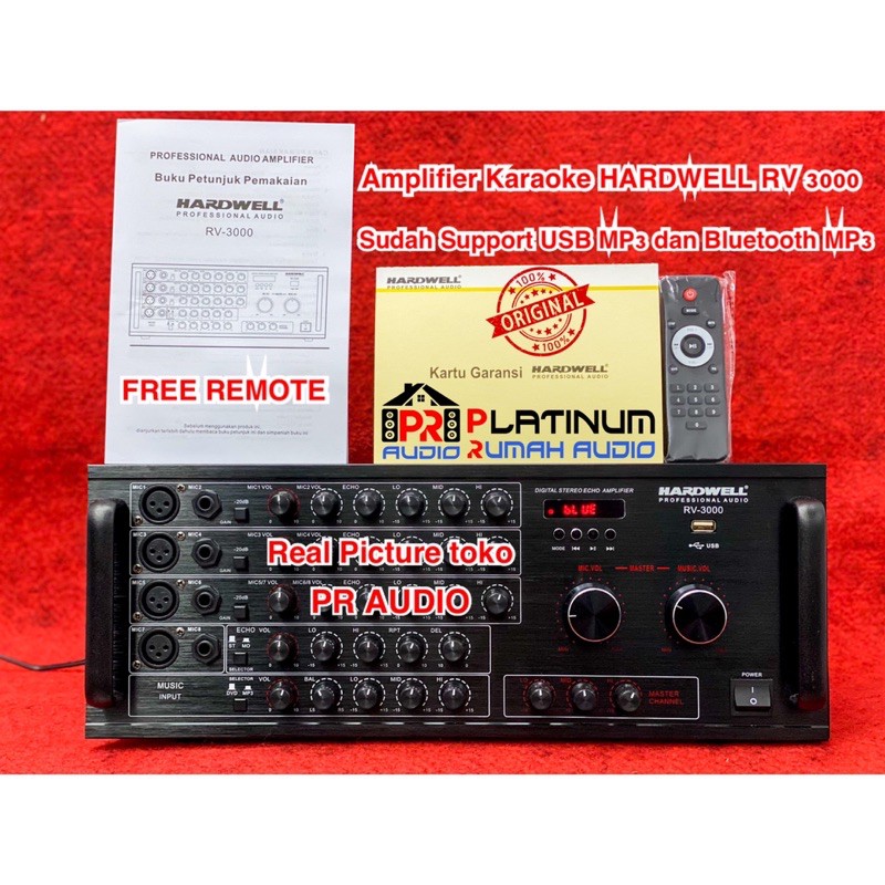 Jual Power Amplifier Karaoke HARDWELL RV3000 / RV 3000 / RV3000