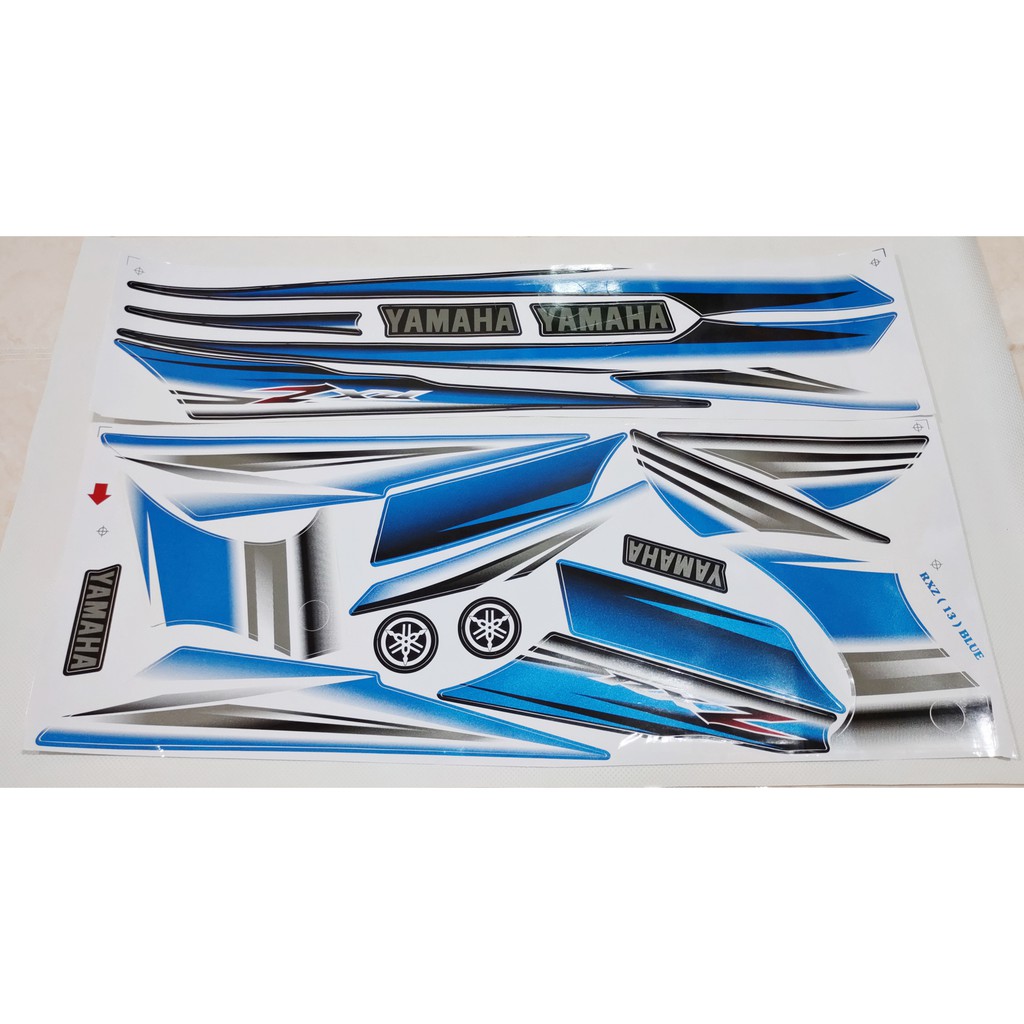 Jual STIKER BODI RX-Z BARU. STRIPING BODY YAMAHA RX-Z CATALYZER WARNA ...