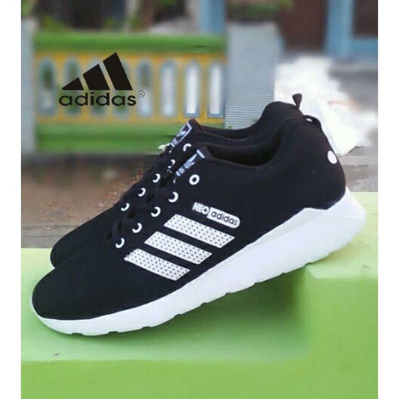 Jual Sepatu sneaker Ads Neo hitam jumbo 44-49 | Shopee Indonesia