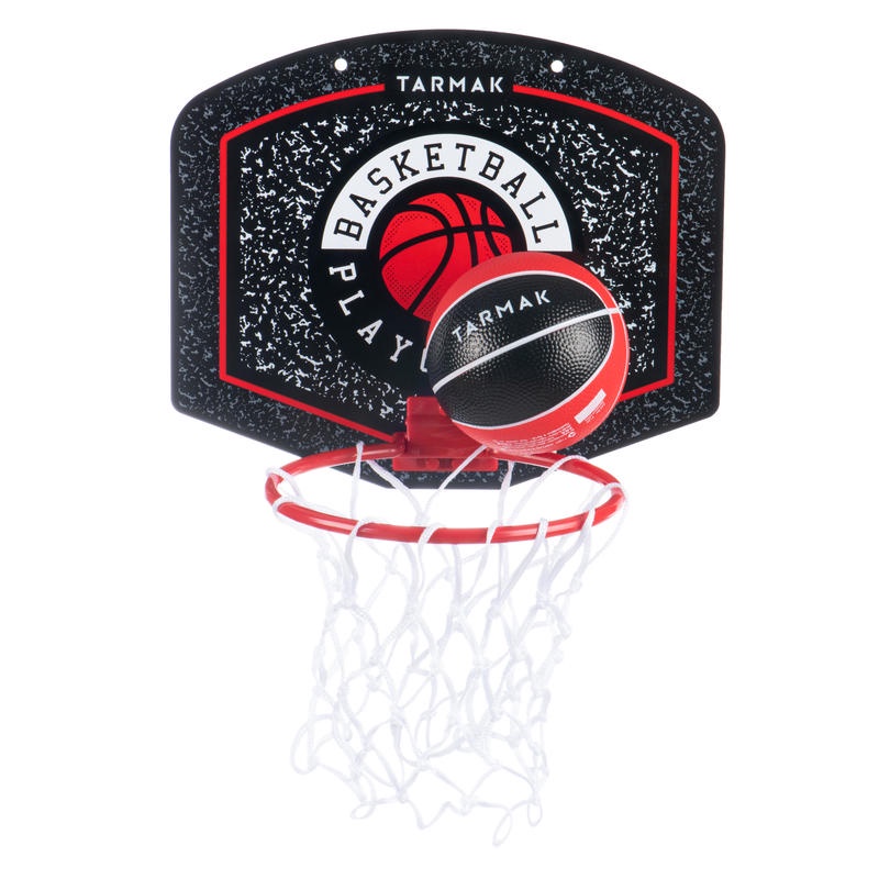 Tarmak Ring Basket Mini Tempel Dinding BasketBall Backboard Set Kids Adult Red Ball Inclueded