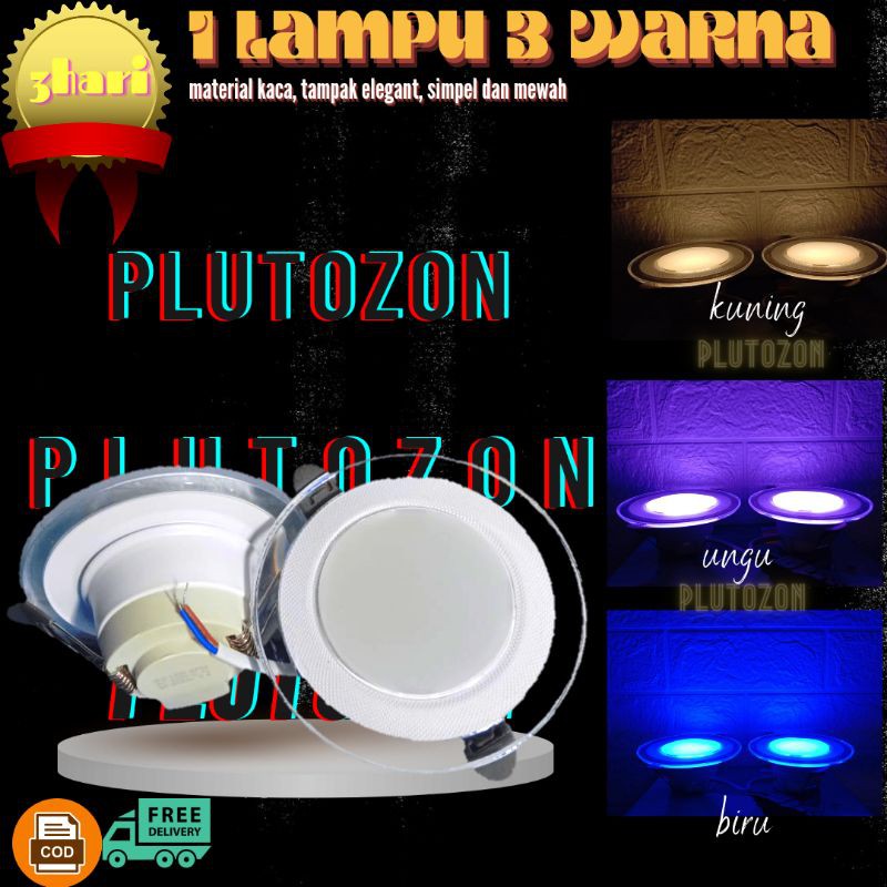 Jual LAMPU DOWNLIGHT 3 WARNA/LED PANEL 3 WARNA KBU 6 WATT | Shopee ...