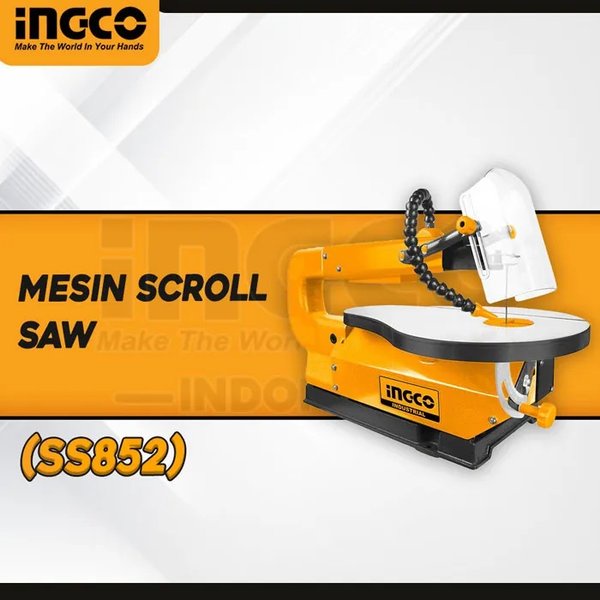 Jual Mesin Gergaji Ukir Kayu Multiplek Scroll Saw INGCO SS852 Geraji ...