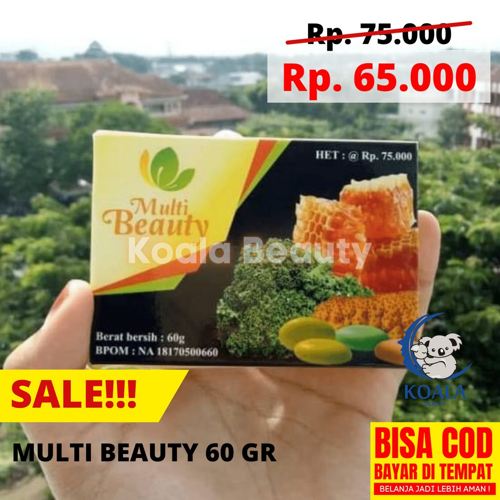 Multi Beauty Soap 60 Gram MBS Sabun Wajah Glowing dan Berjerawat Sabun Multibeauty