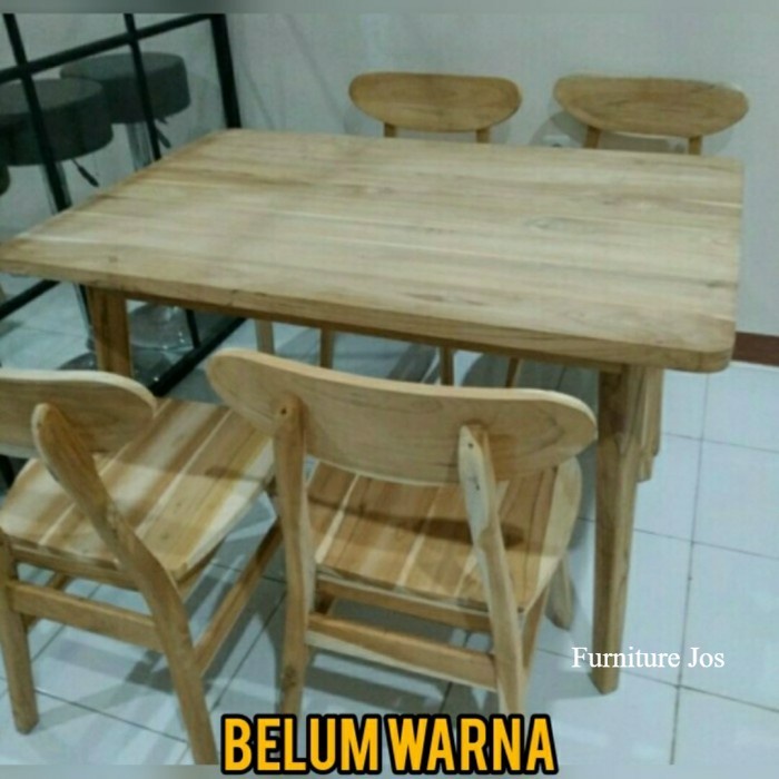 Jual Meja Makan Minimalis 4 Kursi Jati Harga Murah Untuk Set Ruang ...