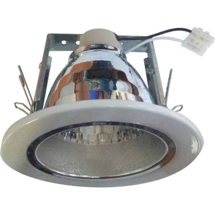 Jual Downlight Kap Fitting Rumah Lampu E Inch Putih White Shopee Indonesia