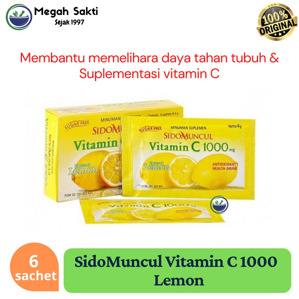 Jual MGS Sido Muncul Vitamin C 1000 Lemon Shopee Indonesia