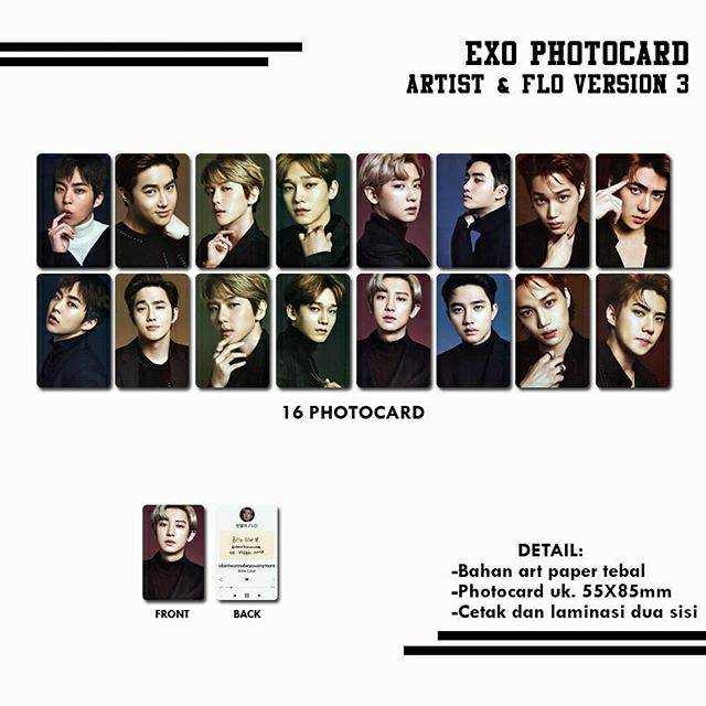 Jual EXO ARTIST & FLO VER 3 PHOTOCARD | Shopee Indonesia