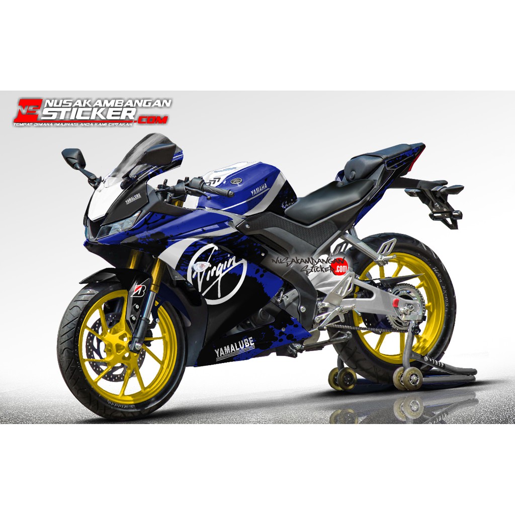 Jual Decal Stiker R15 V3 VVA 155 - Virgin Biru | Shopee Indonesia