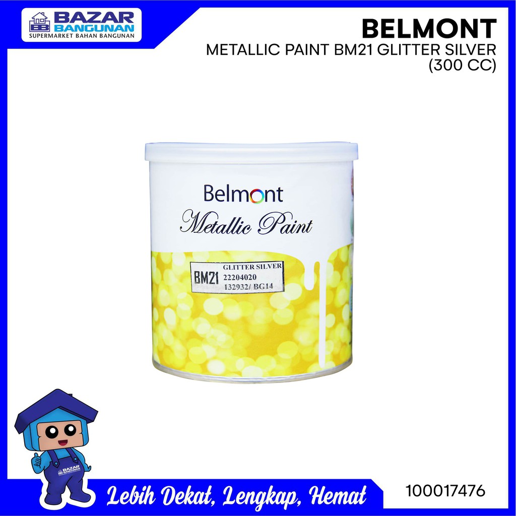 Jual Belmont Cat Tembok Interior Eksterior Metallic Bm21 0.3L Glitter