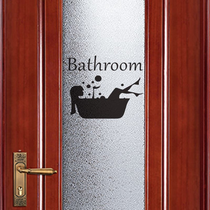 Jual Stiker Dinding Kaca Wall Sticker Bathroom Gadis Di Bathtub