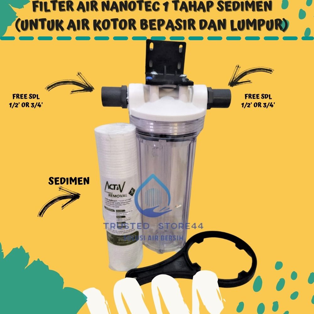 Jual Filter Saringan Penjernih Pembersih Air Housing Nanotec Tahap Sedimen Shopee Indonesia