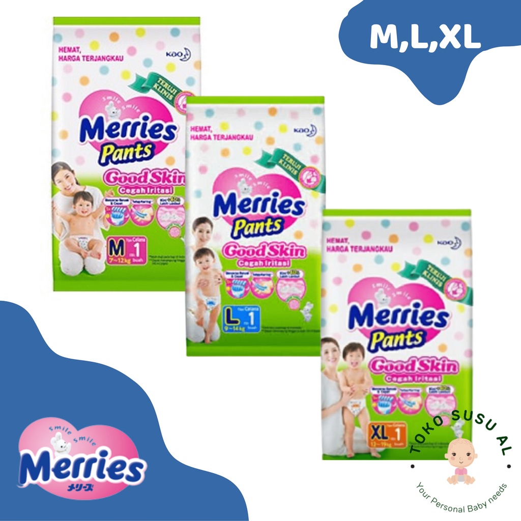 Jual Merries Pants Renceng M, L, XL (1 Renceng 6pcs) | Shopee Indonesia