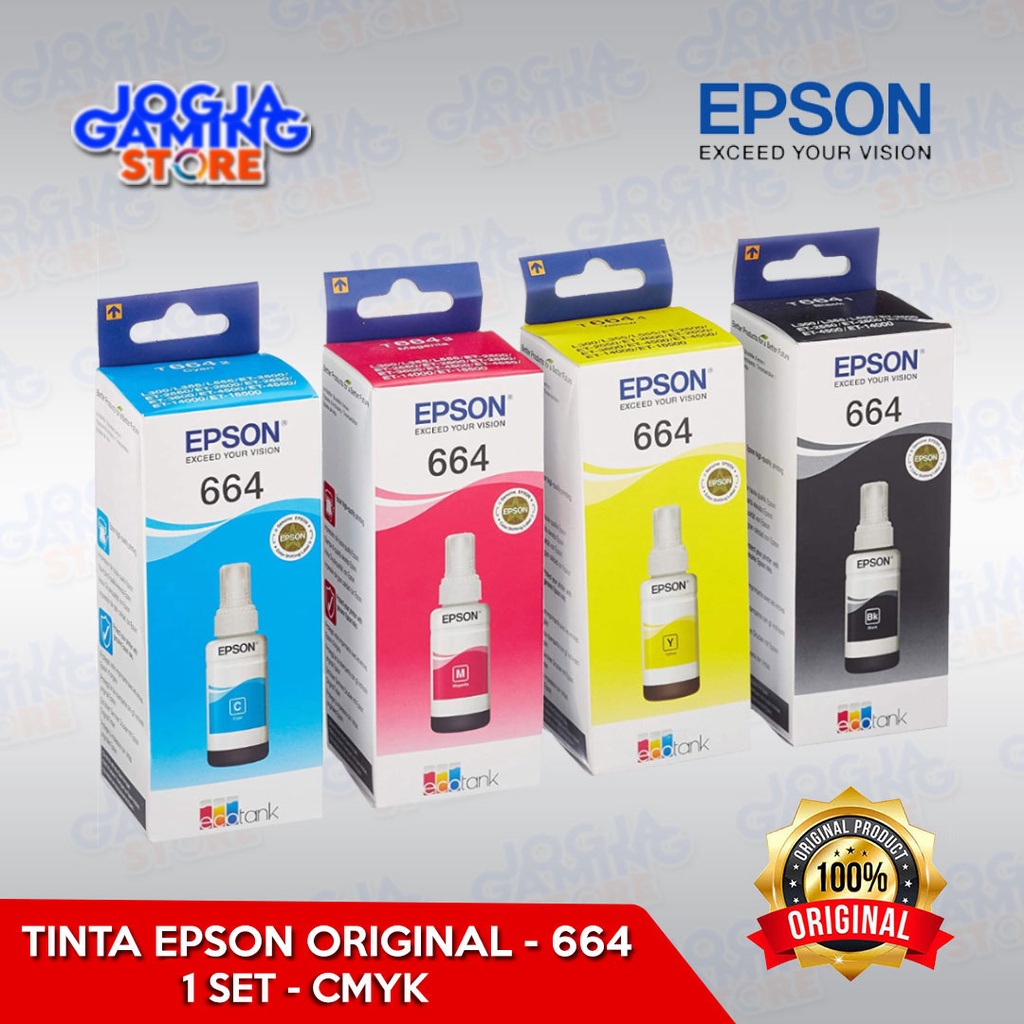 Jual Tinta Epson Original Ml For L L L Set Cmyk