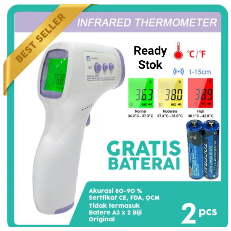 Jual Thermogun Thermo Gun Thermometer Infrared Non Contact Termoter  Infrared di Seller Multi Cakra Solusindo - Sukasari, Kota Tangerang