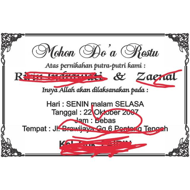 Jual Undangan hitam putih 500lembar(ready) | Shopee Indonesia
