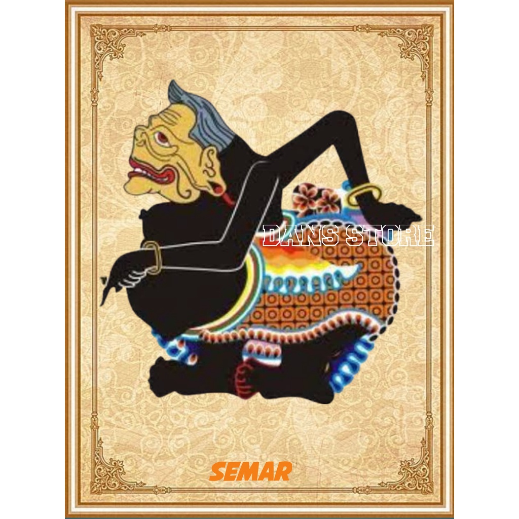 Jual Poster Wayang Kulit Semar Hiasan Dinding Sebagai Pajangan atau ...