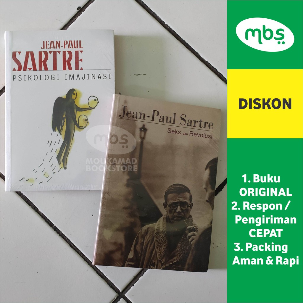 Jual Paket Buku Jean Paul Sartre Psikologi Imajinasi And Seks Dan