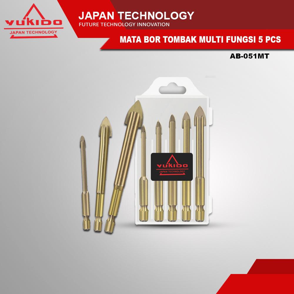 Jual YUKIDO mata bor tombak set 5pcs / spear drill bits / mata bor ...