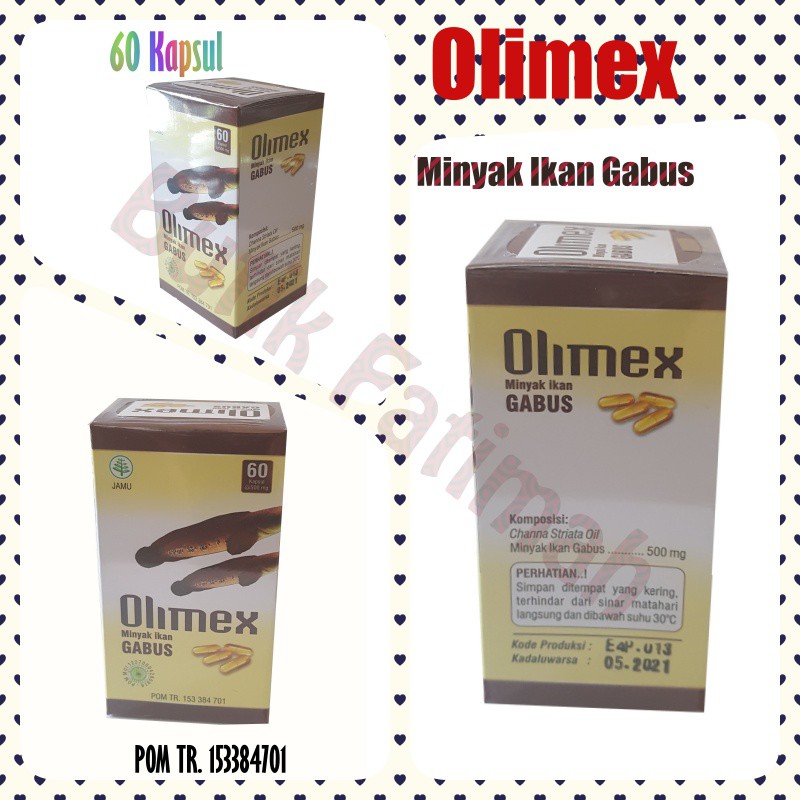 Jual Olimex Albumex Kapsul Minyak Ikan Gabus Kapsul Bpom Shopee