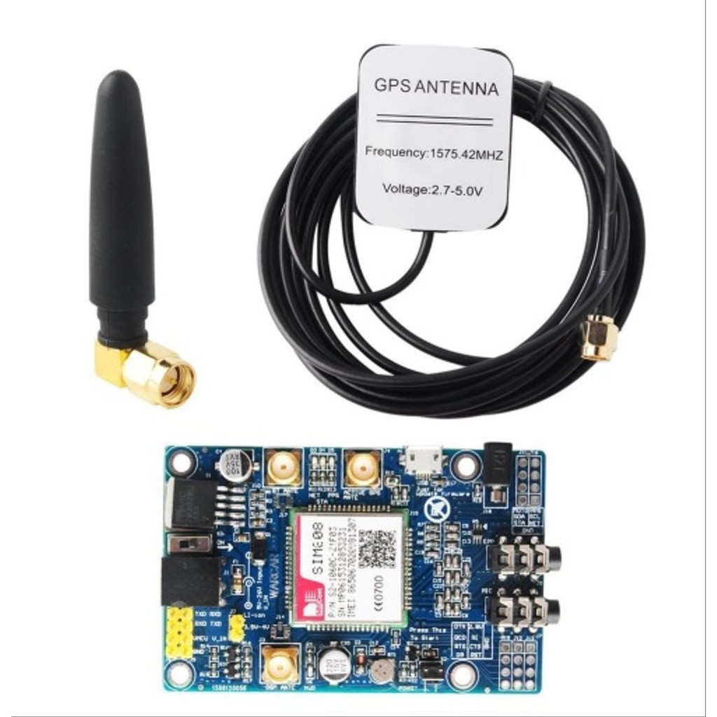Jual SIM Module 808 Quad Band GSM / GPRS / GPS / SMS dengan Antena ...