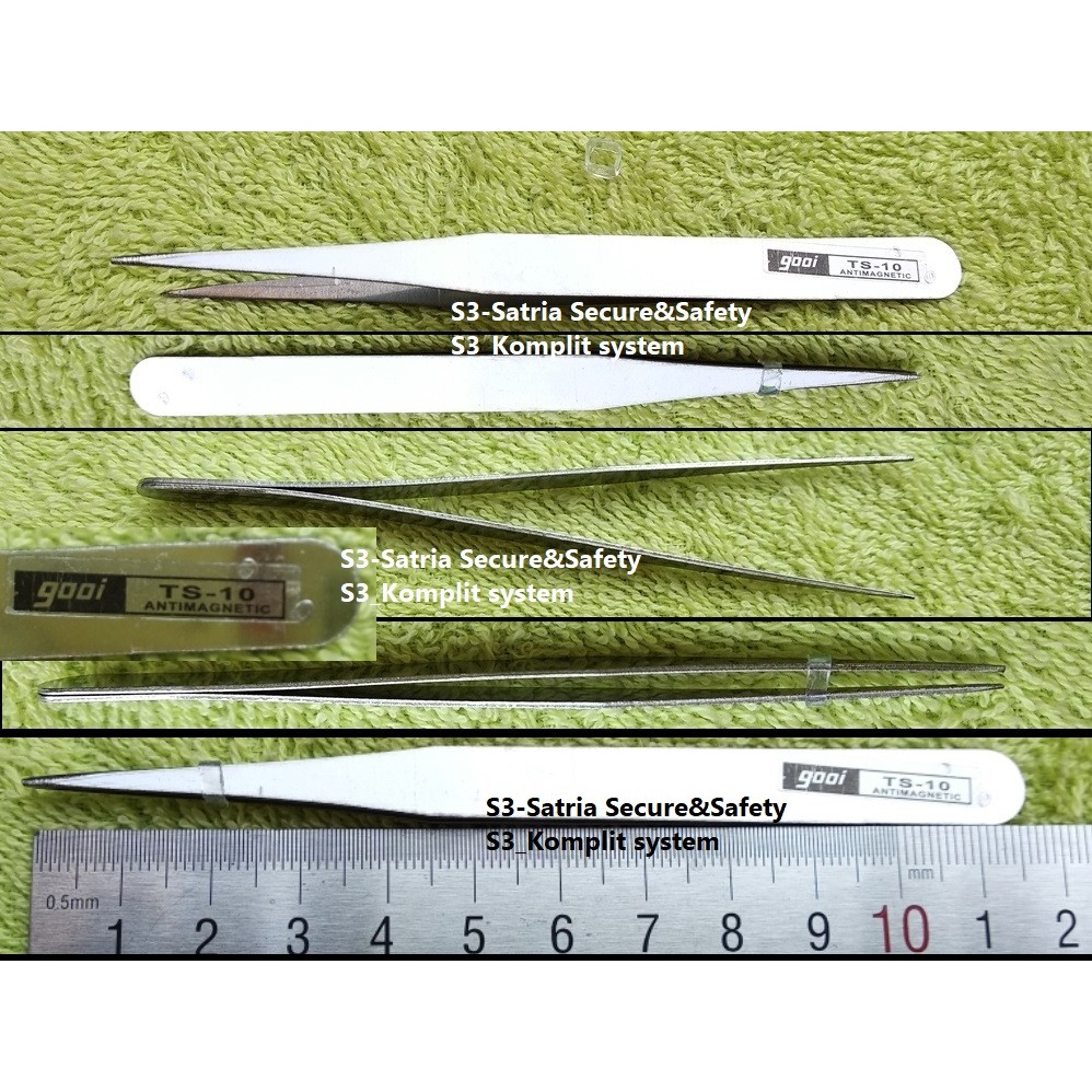 Jual Gooi TS10 Pinset Lurus capit tweezers jepit anti magnetic TS 10 ...