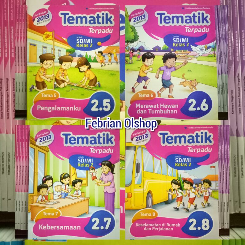 Jual BUKU TEMATIK TERPADU SD/MI KELAS 2 TEMA 5 6 7 8 REVISI K13N ...