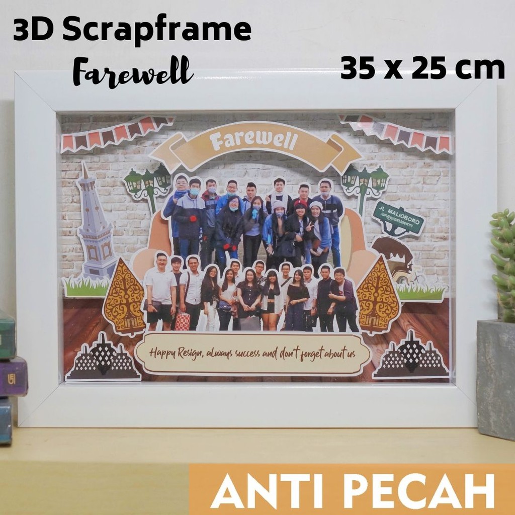 Jual Frame Foto 3D Scrapframe Kado Unik Fiber ANTI PECAH | Shopee Indonesia