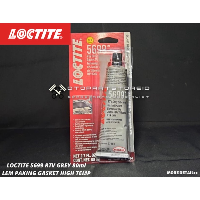 Jual [COD] LEM PAKING GASKET LOCTITE RTV 5699 GREY 80ml MADE IN USA