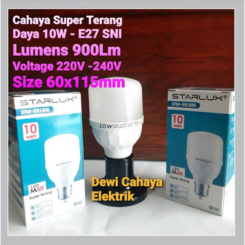 Jual Bohlam Lampu Led Jumbo 10w Super Terang E27 Sni Lampu Led Max