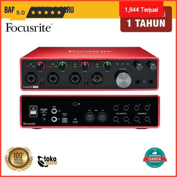 Jual Focusrite Scarlett 18i8 3rd Generation Usb Audio Interface