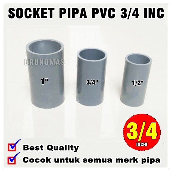 Jual Sock Sambungan Pipa Pvc Ukuran Inchi Sok Socket Merk Trilliun Shopee Indonesia