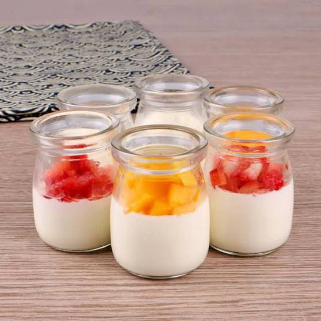 Jual Toples Jar Kaca Ml Botol Jar Kaca Pudding Jar Jar Yoghurt