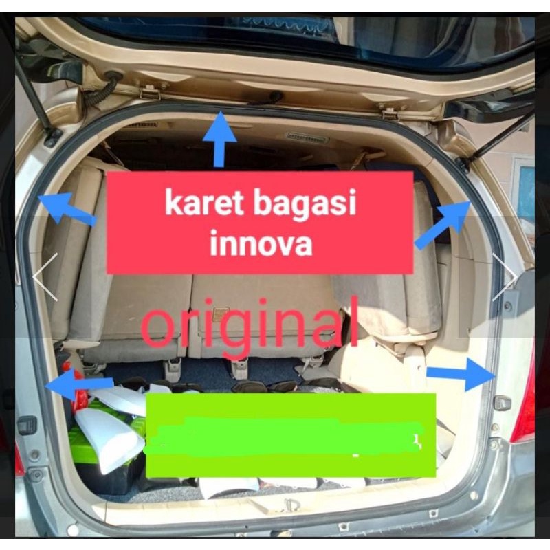 Jual karet bagasi karet pintu bagasi belakang toyota innova 2005-2015 ...