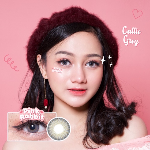 Jual Callie Grey Pink Rabbit Lens | Shopee Indonesia