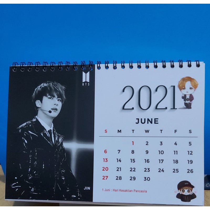 Jual CUSTOM KALENDER MEJA BTS / KALENDER 2021 BTS Isi 12+1 Cover (SATU ...