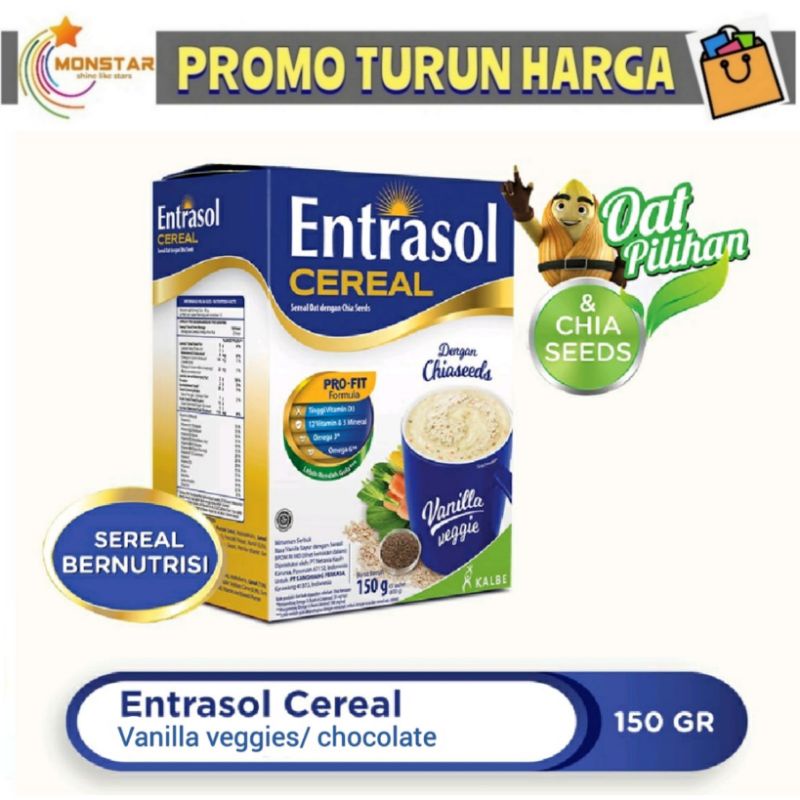 Jual MONSTAR - Entrasol Quick Start cereal isi 5 sachet Entrasol ...