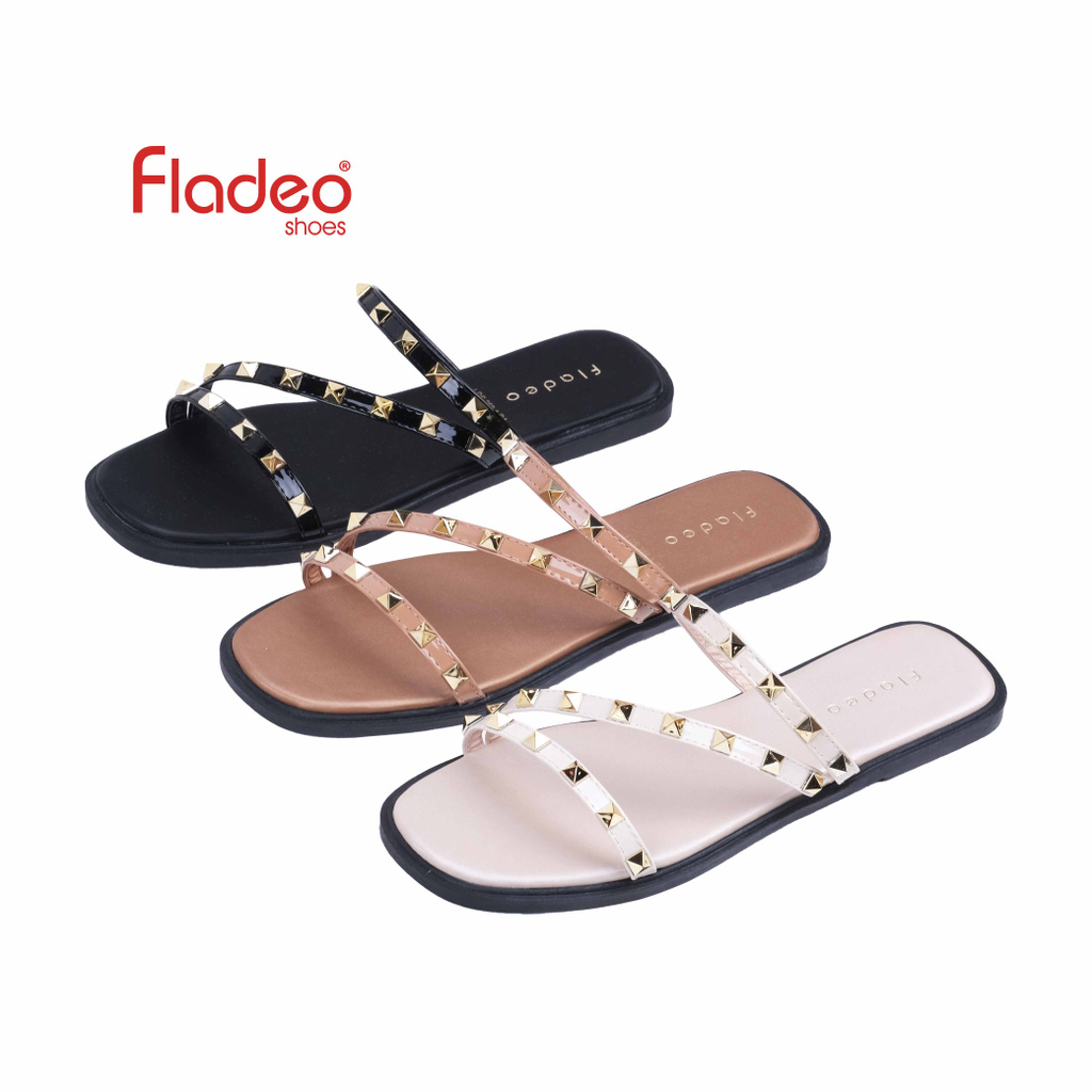 Fladeo Big Strap Sandal Teplek Slide Wanita